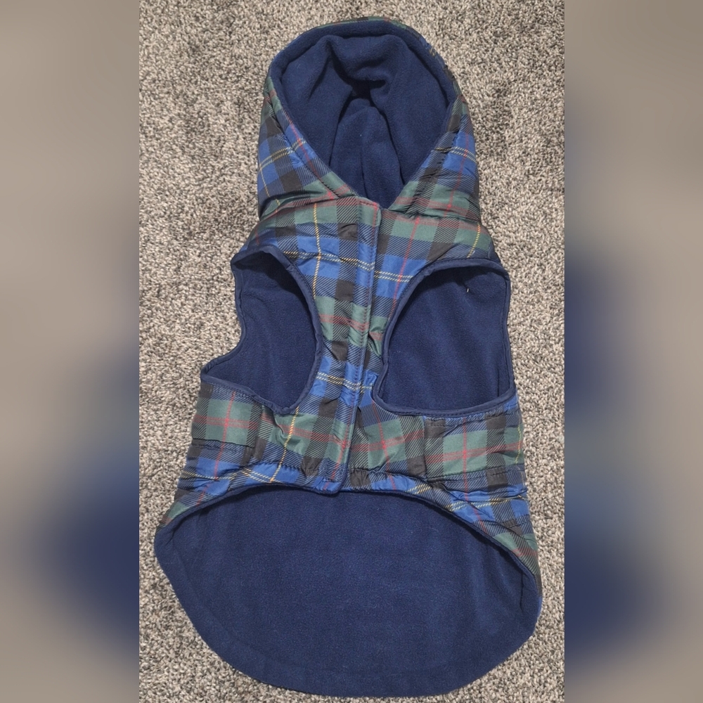 Lrg Plaid Dog Hoodie